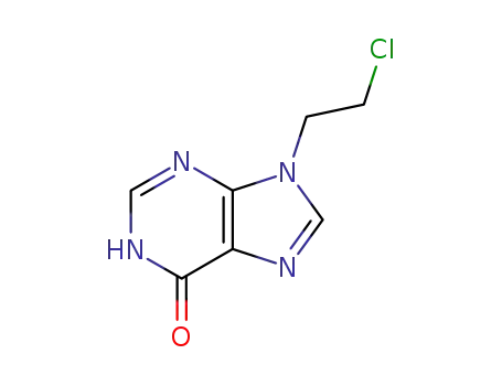 Molecular Structure of 22247-83-2 (9-(2-chloroethyl)-3,9-dihydro-6H-purin-6-one)