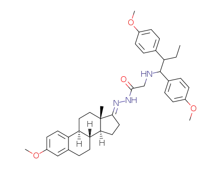 [1,2-Bis-(4-methoxy-phenyl)-butylamino]-acetic acid [(8R,9S,13S,14S)-3-methoxy-13-methyl-6,7,8,9,11,12,13,14,15,16-decahydro-cyclopenta[a]phenanthren-(17E)-ylidene]-hydrazide