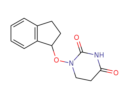 Molecular Structure of 30204-52-5 (1-(2,3-dihydro-1H-inden-1-yloxy)dihydropyrimidine-2,4(1H,3H)-dione)