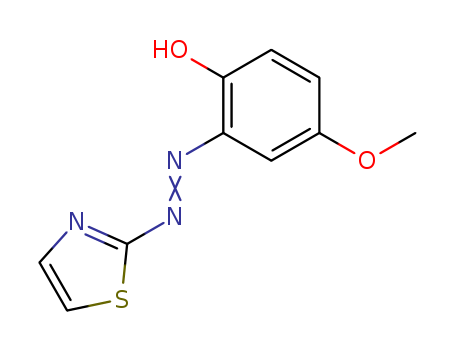 Phenol,4-methoxy-2-[2-(2-thiazolyl)diazenyl]- cas  3012-52-0