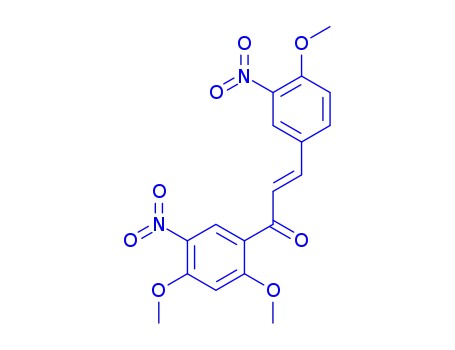 Molecular Structure of 30071-40-0 ((2E)-1-(2,4-dimethoxy-5-nitrophenyl)-3-(4-methoxy-3-nitrophenyl)prop-2-en-1-one)