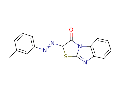 Thiazolo[3,2-a]benzimidazol-3(2H)-one,2-[2-(3-methylphenyl)diazenyl]- cas  30065-12-4