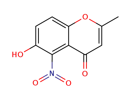 Molecular Structure of 30095-72-8 (6-Hydroxy-2-methyl-5-nitrochromone)