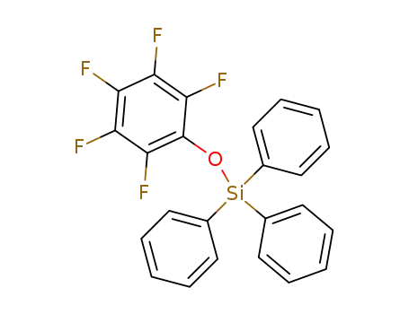 Molecular Structure of 22529-93-7 ((Pentafluorophenyloxy)triphenylsilane)