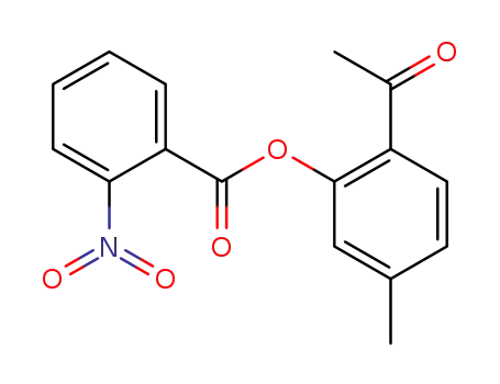 Molecular Structure of 31139-14-7 (2-acetyl-5-methylphenyl 2-nitrobenzoate)