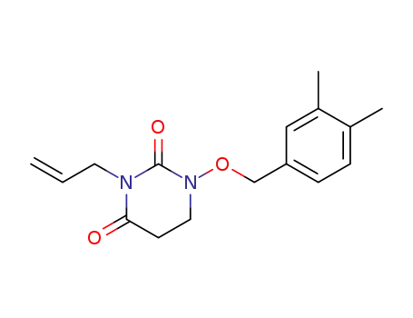 1-[(3,4-dimethylbenzyl)oxy]-3-(prop-2-en-1-yl)dihydropyrimidine-2,4(1H,3H)-dione