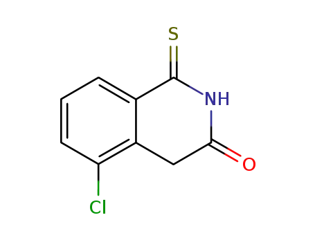 Molecular Structure of 22482-75-3 (5-chloro-1-thioxo-1,4-dihydroisoquinolin-3(2H)-one)