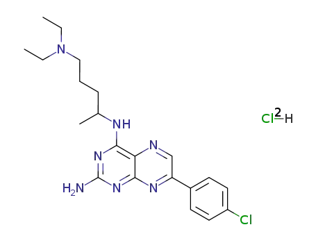 Molecular Structure of 30146-38-4 (7-(4-chlorophenyl)-N~4~-[5-(diethylamino)pentan-2-yl]pteridine-2,4-diamine)