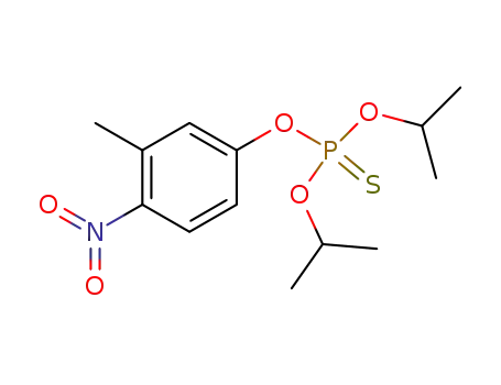 Molecular Structure of 22371-89-7 (O-(3-methyl-4-nitrophenyl) O,O-dipropan-2-yl phosphorothioate)