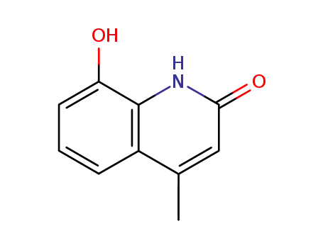 Molecular Structure of 30198-02-8 (8-Hydroxy-4-Methyl-2(1H)-quinolinone)
