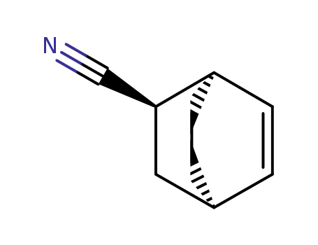 Molecular Structure of 3008-14-8 (Bicyclo(2.2.2)oct-5-ene-2-carbonitrile, (1alpha,2alpha,4alpha)-)
