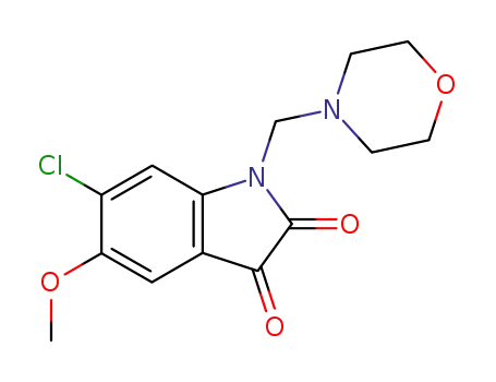 6-chloro-5-methoxy-1-morpholinomethylisatin