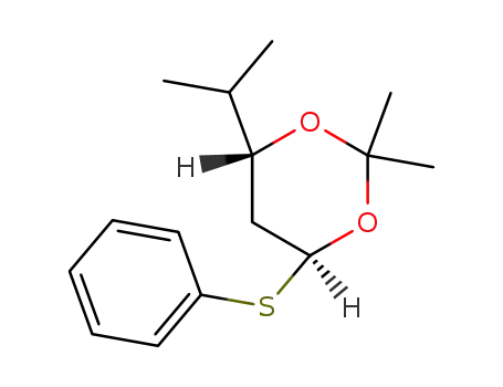 (4R,6S)-4-Isopropyl-2,2-dimethyl-6-phenylsulfanyl-[1,3]dioxane