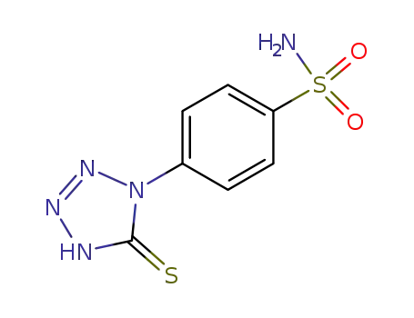Molecular Structure of 22347-34-8 (1-(4-Sulfamoylphenyl)-5-mercaptotetrazole)
