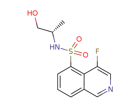 Molecular Structure of 223644-12-0 ((S)-(-)-4-fluoro-N-(1-hydroxypropan-2-yl)isoquinoline-5-sulfonamide)