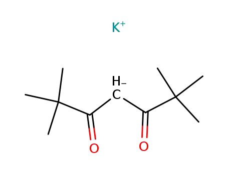 Molecular Structure of 22441-14-1 (2,2,6,6-TETRAMETHYL-3,5-HEPTANEDIONATO POTASSIUM)