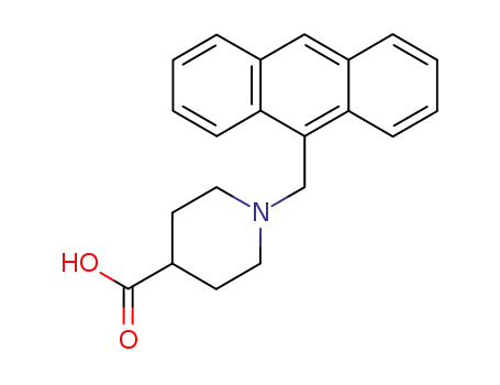 Molecular Structure of 224566-27-2 (1-(9-ANTHRACENYLMETHYL)-PIPERIDINE-4-CARBOXYLIC ACID)
