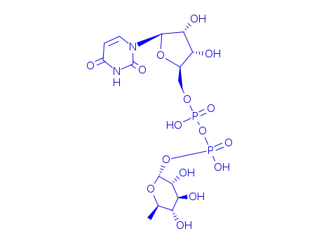 uridine 5'-(6-deoxy-α-D-glucopyranosyl diphosphate)
