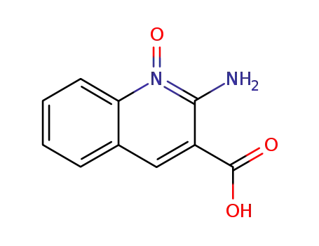 Molecular Structure of 22483-84-7 (3-Quinolinecarboxylicacid,2-amino-,1-oxide(8CI,9CI))