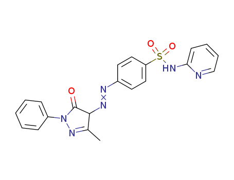 Benzenesulfonamide,4-[2-(4,5-dihydro-3-methyl-5-oxo-1-phenyl-1H-pyrazol-4-yl)diazenyl]-N-2-pyridinyl- cas  29821-97-4