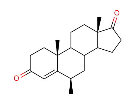 Molecular Structure of 2241-94-3 ((6alpha)-6-methylandrost-4-ene-3,17-dione)