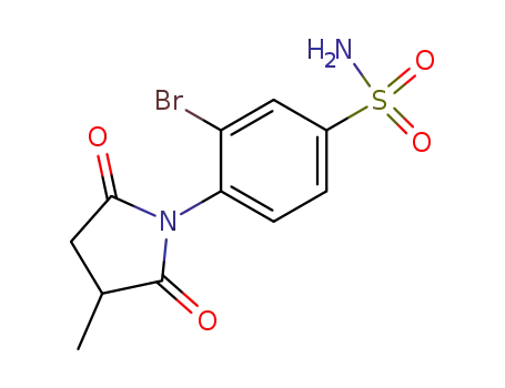 3-bromo-4-(3-methyl-2,5-dioxopyrrolidin-1-yl)benzenesulfonamide