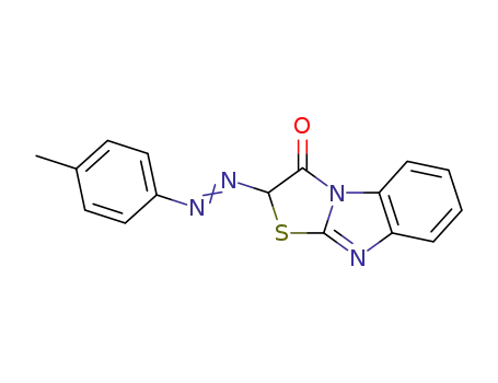 Molecular Structure of 30065-11-3 (2-[(E)-(4-methylphenyl)diazenyl][1,3]thiazolo[3,2-a]benzimidazol-3(2H)-one)