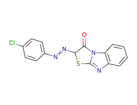 Thiazolo[3,2-a]benzimidazol-3(2H)-one,2-[2-(4-chlorophenyl)diazenyl]- cas  30065-13-5