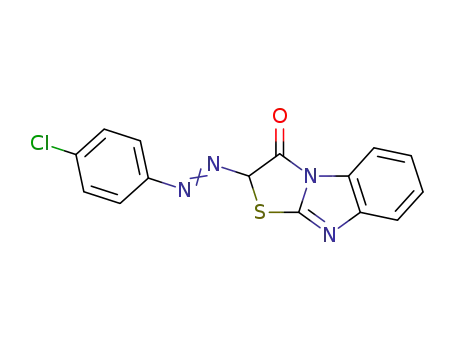 Molecular Structure of 30065-13-5 (2-[(E)-(4-chlorophenyl)diazenyl][1,3]thiazolo[3,2-a]benzimidazol-3(2H)-one)