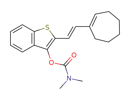 2-[2-(1-cyclohepten-1-yl)vinyl]-1-benzothien-3-yl dimethylcarbamate