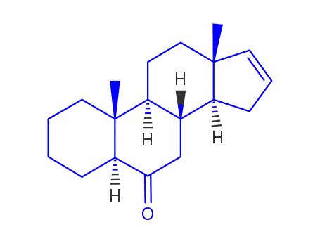 Molecular Structure of 29959-28-2 (Androst-16-en-6-one, (5a)- (9CI))