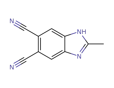 1H-벤즈이미다졸-5,6-디카르보니트릴,2-메틸-(9CI)
