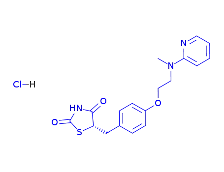 Molecular Structure of 302543-62-0 (Rosiglitazone hydrochloride)