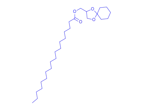 Molecular Structure of 223736-95-6 (1,4-dioxaspiro[4.5]decan-3-ylmethyl octadecanoate)