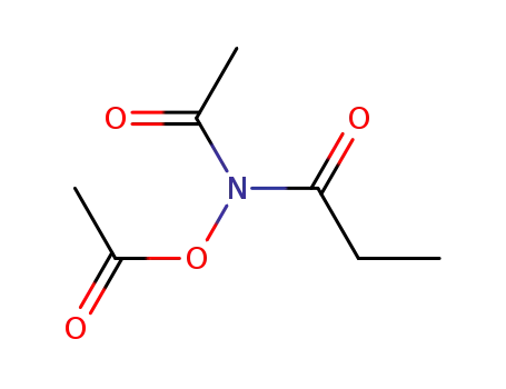 Molecular Structure of 22427-07-2 (N-acetyl-N-(acetyloxy)propanamide)
