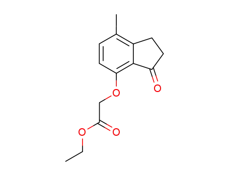 Molecular Structure of 5446-61-7 (ethyl [(7-methyl-3-oxo-2,3-dihydro-1H-inden-4-yl)oxy]acetate)