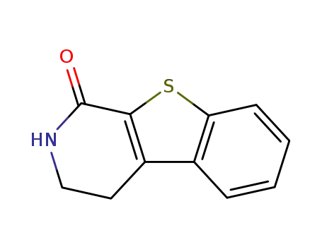 Molecular Structure of 29970-68-1 (3,4-dihydro[1]benzothieno[2,3-c]pyridin-1(2H)-one)