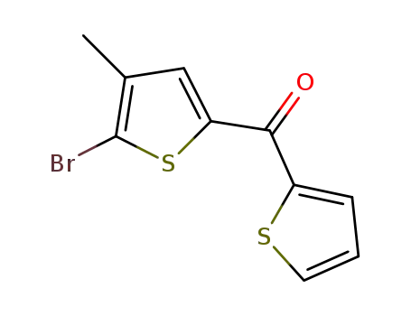 Molecular Structure of 1435937-73-7 ((5-bromo-4-methylthiophen-2-yl)(thiophen-2-yl)methanone)
