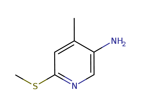 3-Pyridinamine,  4-methyl-6-(methylthio)-