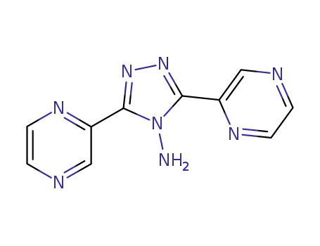 Molecular Structure of 223645-71-4 (3,5-DI(2-PYRAZINYL)-4H-1,2,4-TRIAZOL-4-AMINE)