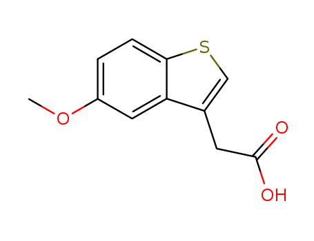 (5-Methoxy-benzo(b)thiophen-3-yl)acetic acid