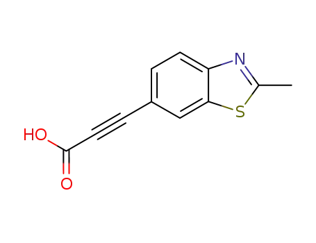 Molecular Structure of 3027-99-4 (6-Benzothiazolepropiolicacid,2-methyl-(7CI,8CI))