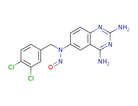 2,4-DIAMINO-6-((3,4-DICHLOROBENZYL)NITROSAMINO)QUINAZOLINE