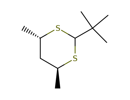 Molecular Structure of 53477-35-3 (2-tert-butyl-4,6-dimethyl-1,3-dithiane)
