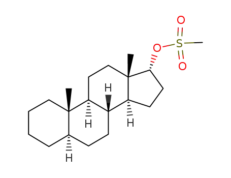 Molecular Structure of 32625-10-8 (17α-Methansulfonyloxy-5α-androstan)