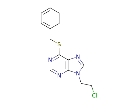 9H-Purine,9-(2-chloroethyl)-6-[(phenylmethyl)thio]- cas  299-13-8