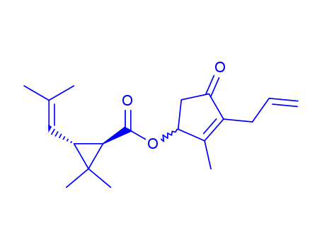 Cyclopropanecarboxylicacid, 2,2-dimethyl-3-(2-methyl-1-propen-1-yl)-,2-methyl-4-oxo-3-(2-propen-1-yl)-2-cyclopenten-1-yl ester, (1R,3R)-(260359-57-7)