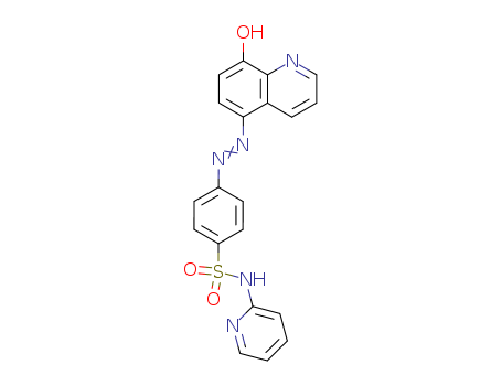 Benzenesulfonamide,4-[2-(8-hydroxy-5-quinolinyl)diazenyl]-N-2-pyridinyl- cas  29821-91-8