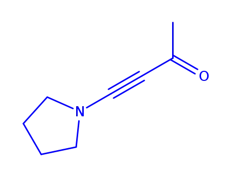 Molecular Structure of 223761-49-7 (3-Butyn-2-one,4-(1-pyrrolidinyl)-)