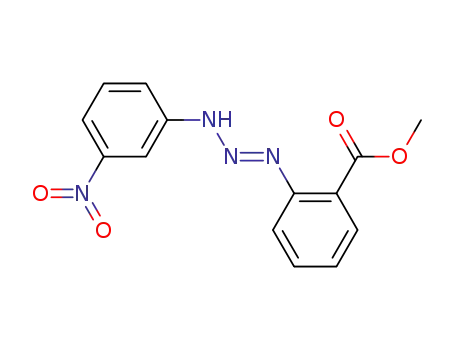 Molecular Structure of 29980-69-6 (methyl 2-[(1E)-3-(3-nitrophenyl)triaz-1-en-1-yl]benzoate)